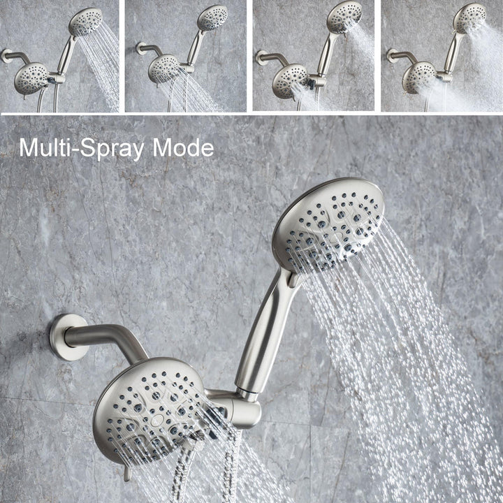 One-Handle 6-Spray Polished Chrome Shower Faucet