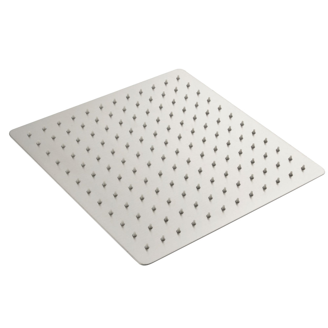 12 inch Square Stainless Steel Silicone Nozzles Shower Head