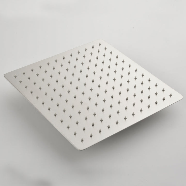12 inch Square Stainless Steel Silicone Nozzles Shower Head