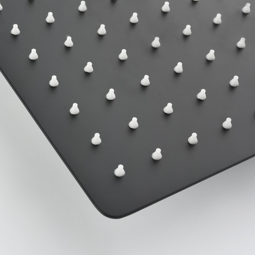 12 inch Square Stainless Steel Silicone Nozzles Shower Head