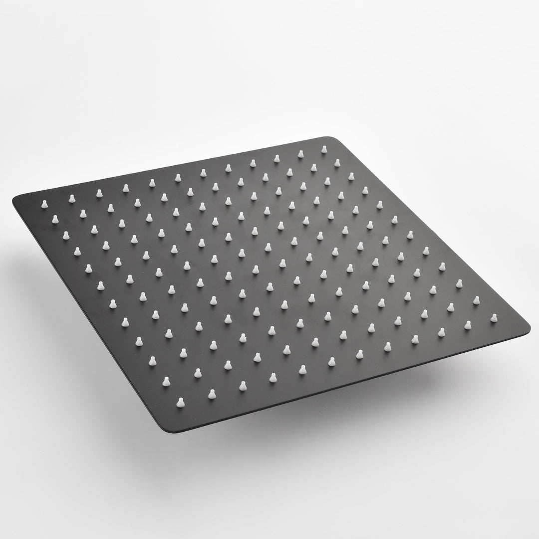 12 inch Square Stainless Steel Silicone Nozzles Shower Head