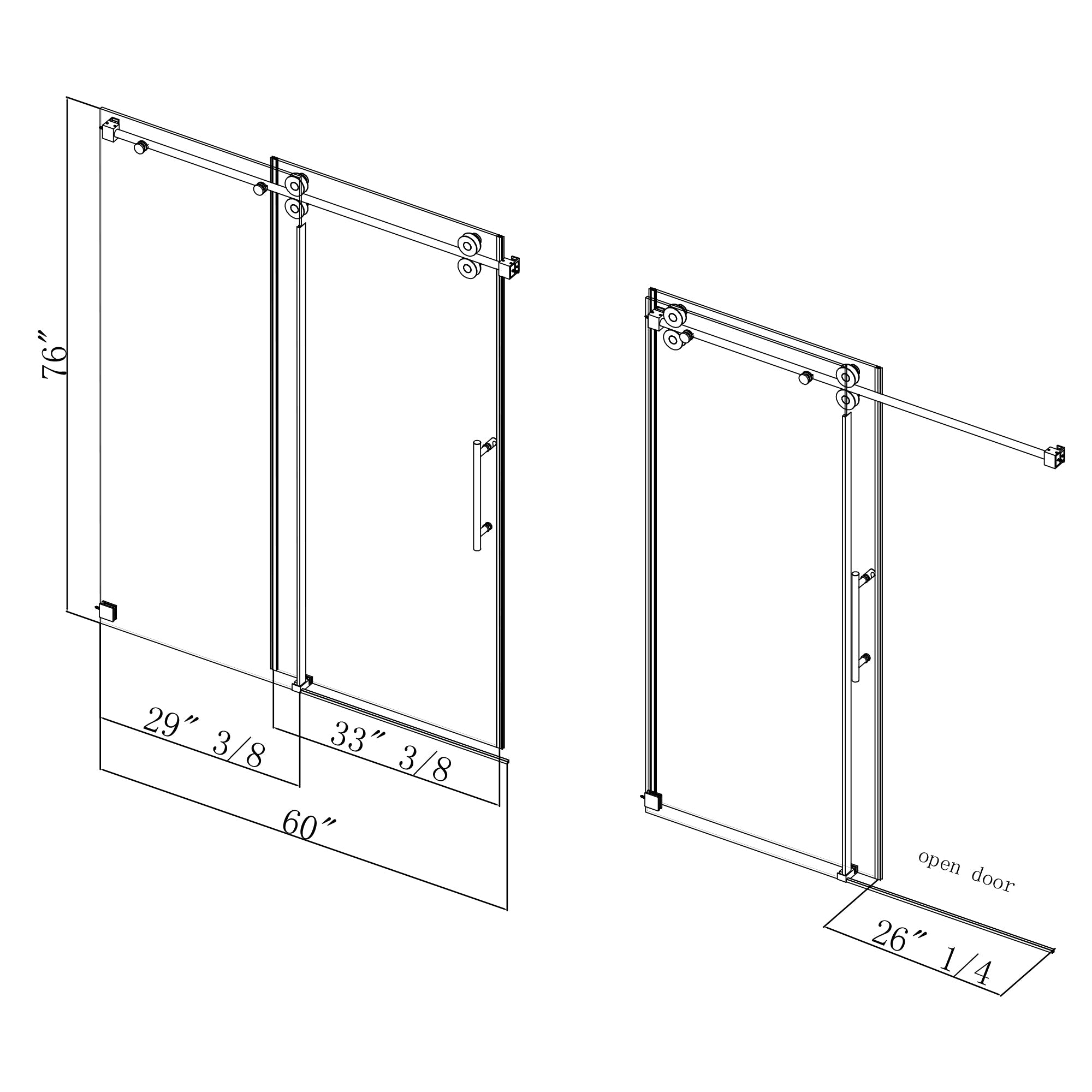 shower door frosted glass