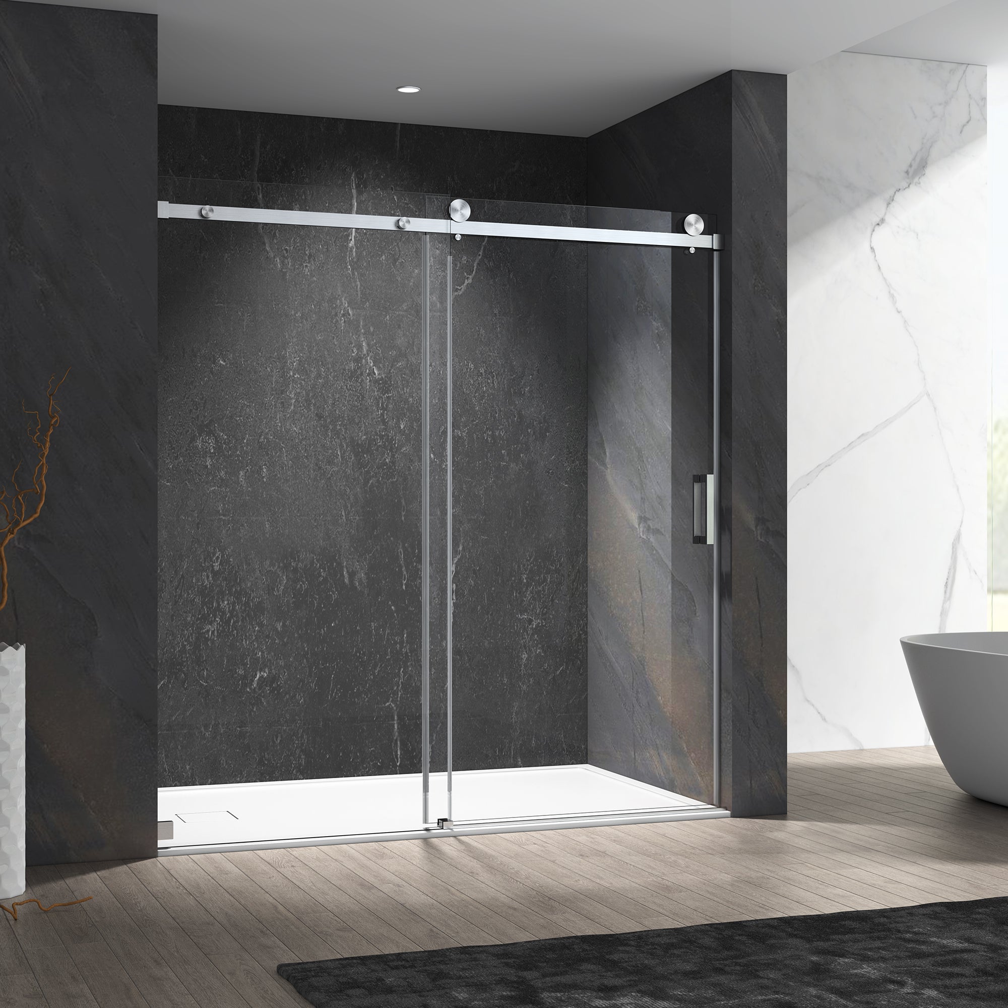 modern glass shower doors