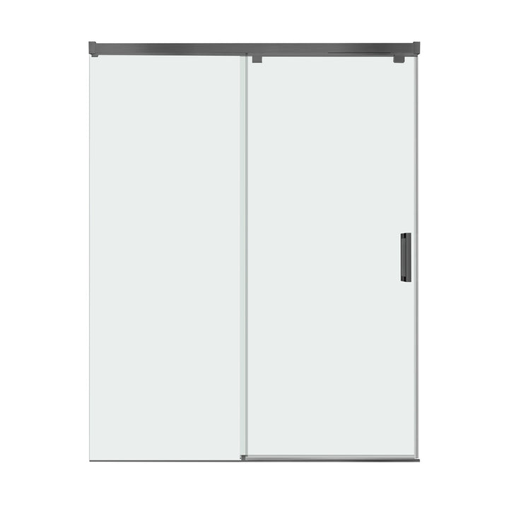 48-in W x 76-in H Semi-frameless Sliding Soft Close Standard Shower Door (Tempered Glass)