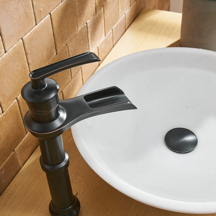 Single Handle Single Hole Bathroom Faucet Pop-Up Drain Included and Supply Lines