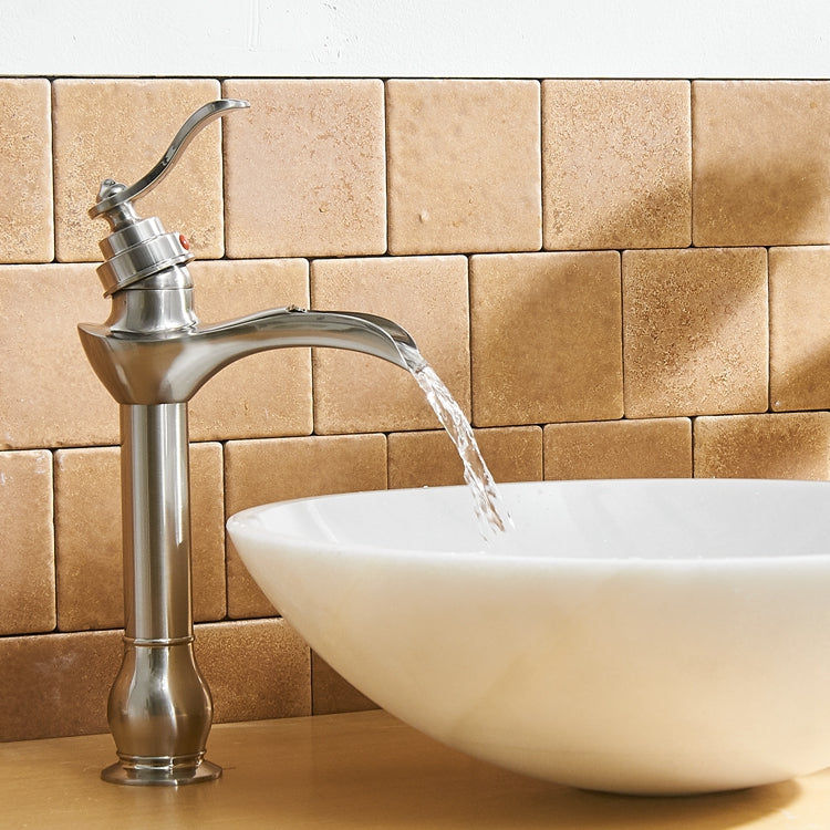 Single Handle Single Hole Bathroom Faucet Pop-Up Drain Included and Supply Lines