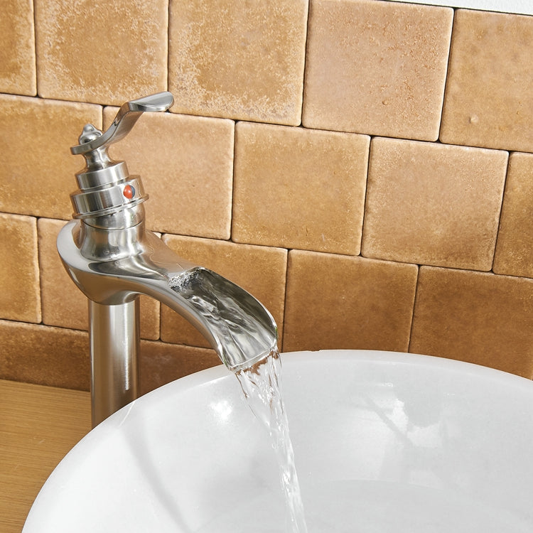 Single Handle Single Hole Bathroom Faucet Pop-Up Drain Included and Supply Lines