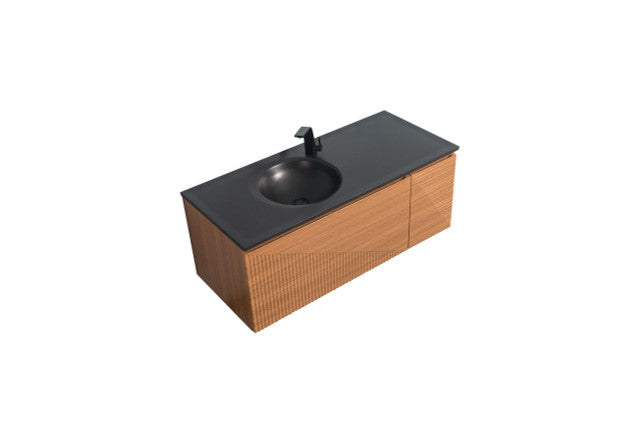 Wall Mount Vanity With Integrated Back Sink