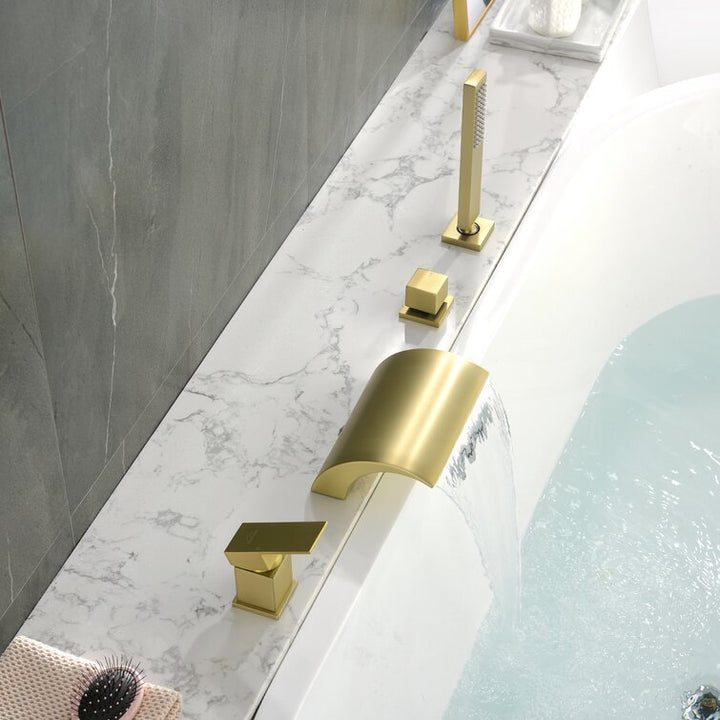 Single Handle Deck Mounted Roman Tub Faucet