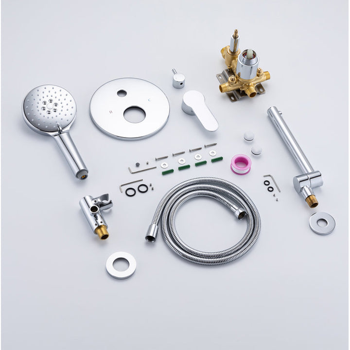 Single Handle Wall Mounted Roman Tub Faucet with Handshower