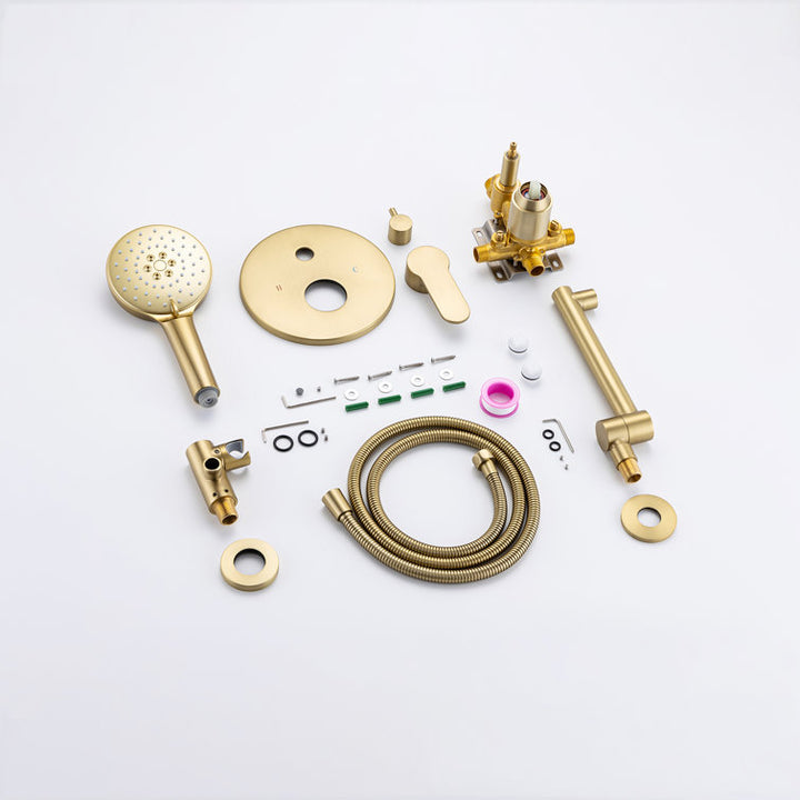 Single Handle Wall Mounted Roman Tub Faucet with Handshower