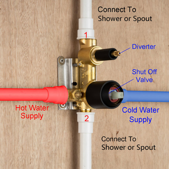 Single Handle Wall Mounted Roman Tub Faucet with Handshower
