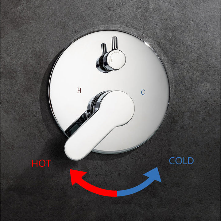 Single Handle Wall Mounted Roman Tub Faucet with Handshower