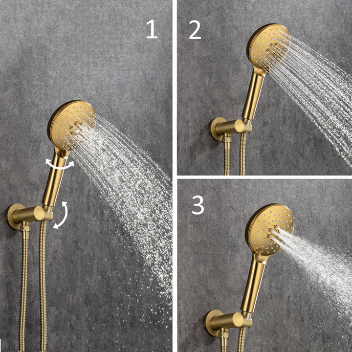 Single Handle Wall Mounted Roman Tub Faucet with Handshower