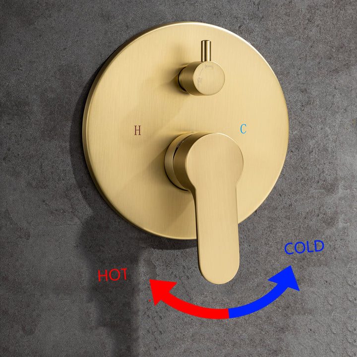 Single Handle Wall Mounted Roman Tub Faucet with Handshower