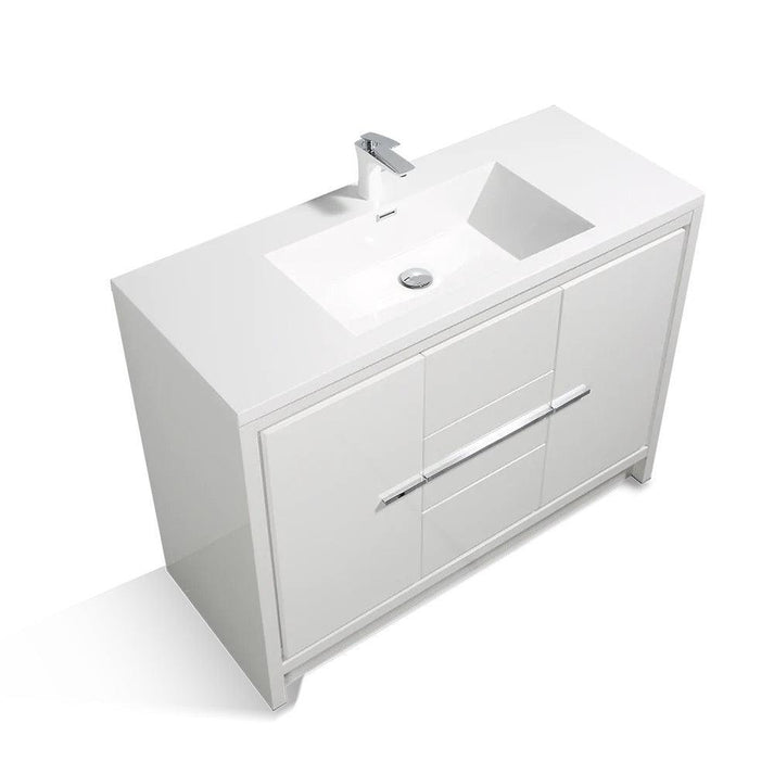 freestanding vanity cabinet with sink