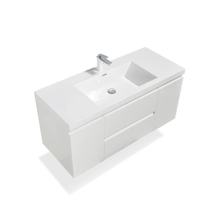 wall mounted bathroom vanity with sink