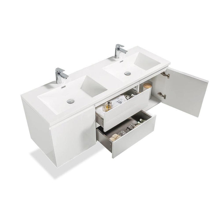 wellfor double sink bathroom vanity