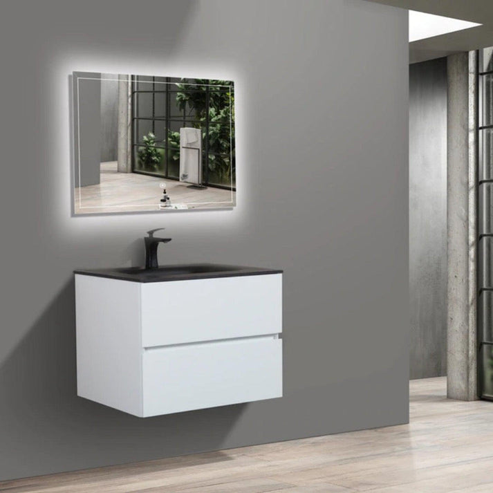 Single sink bathroom vanity cabinet