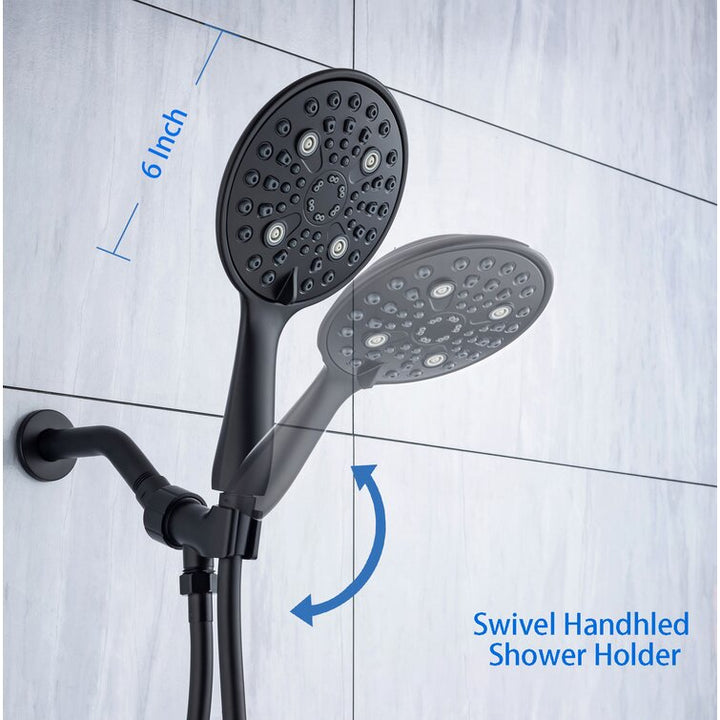 Single-Handle 6-Spray Round High Pressure Shower Faucet with 6 inch Shower Head