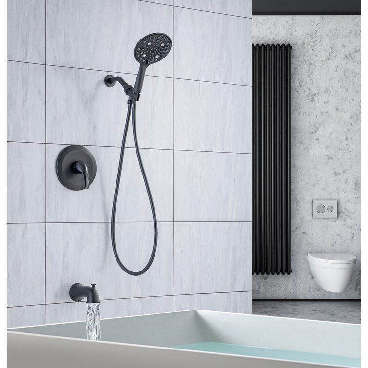 Single-Handle 6-Spray Round High Pressure Shower Faucet with 6 inch Shower Head