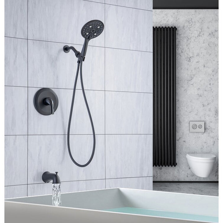 Single-Handle 6-Spray Round High Pressure Shower Faucet with 6 inch Shower Head
