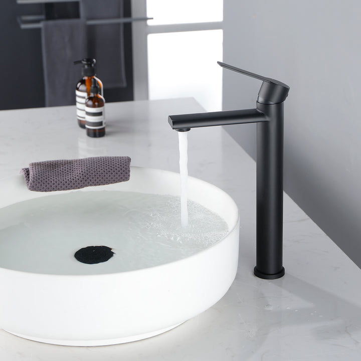 Bathroom Faucet, Single Handle Bathroom Vanity Sink Faucets, Deck  Mount Bathroom Faucet, Matte Black
