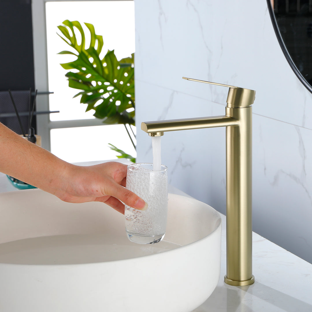 bathroom sink with faucet