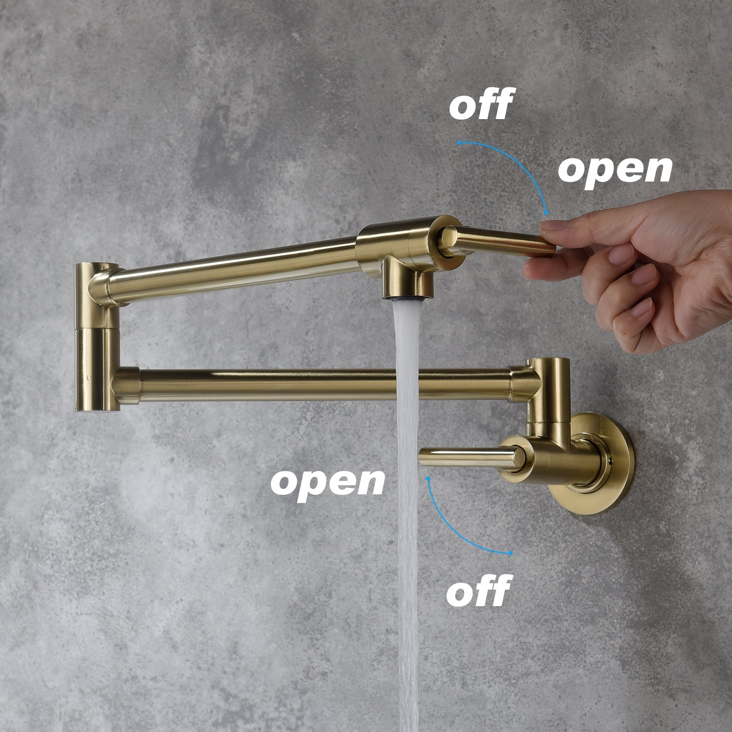 Wall Mount Pot Filler Faucet