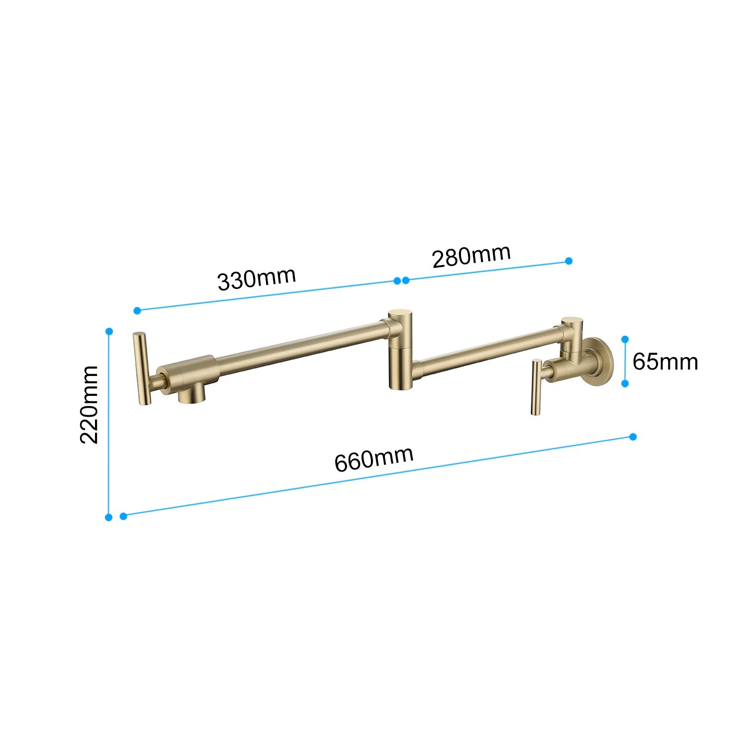 Wall Mount Pot Filler Faucet