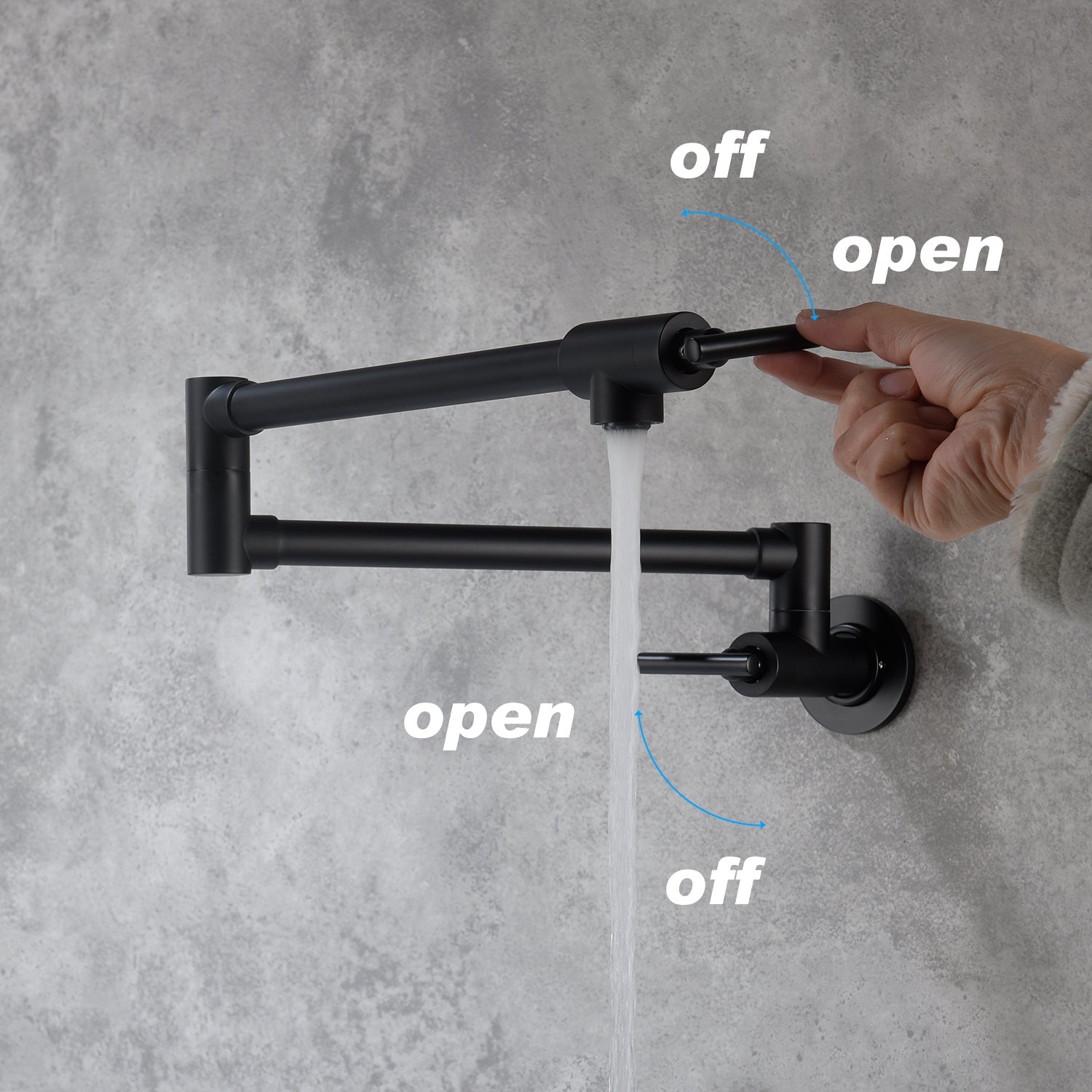 Wall Mount Pot Filler Faucet