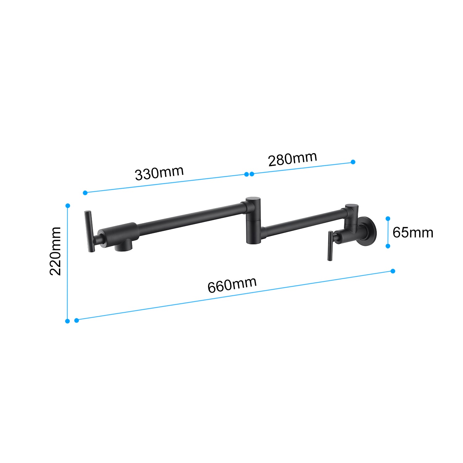 Wall Mount Pot Filler Faucet