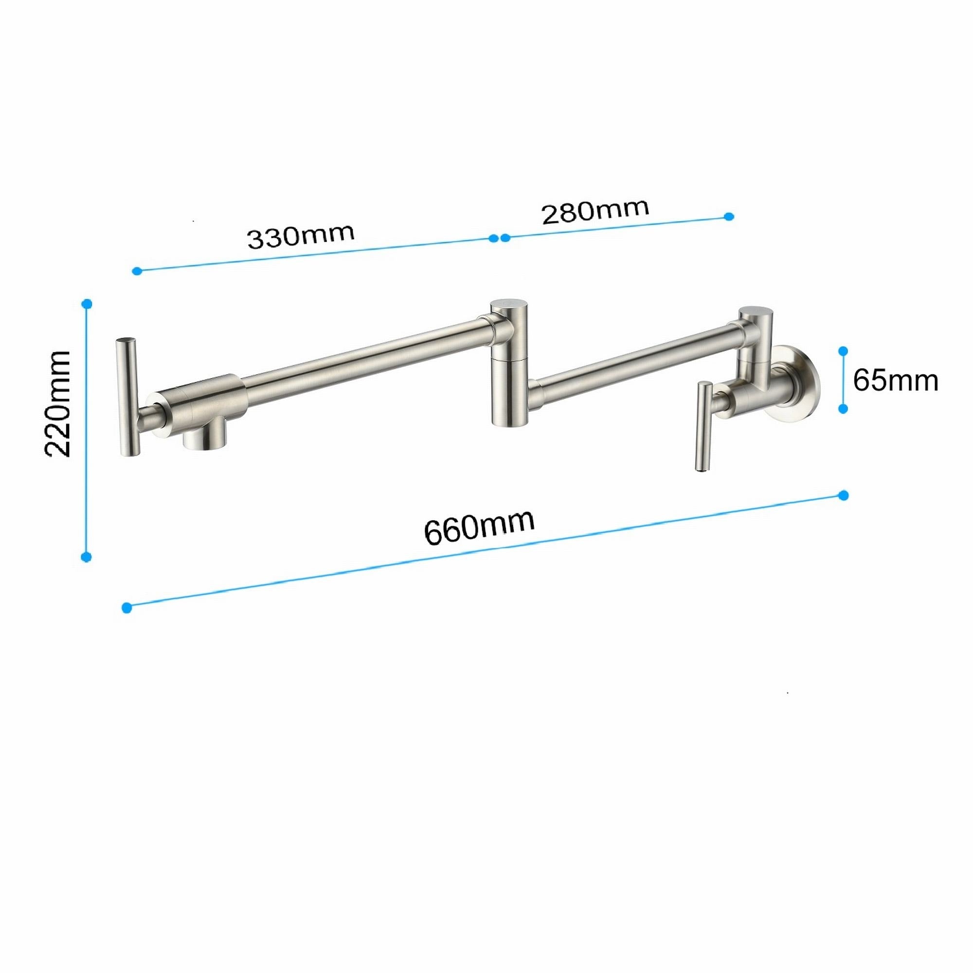 Wall Mount Pot Filler Faucet