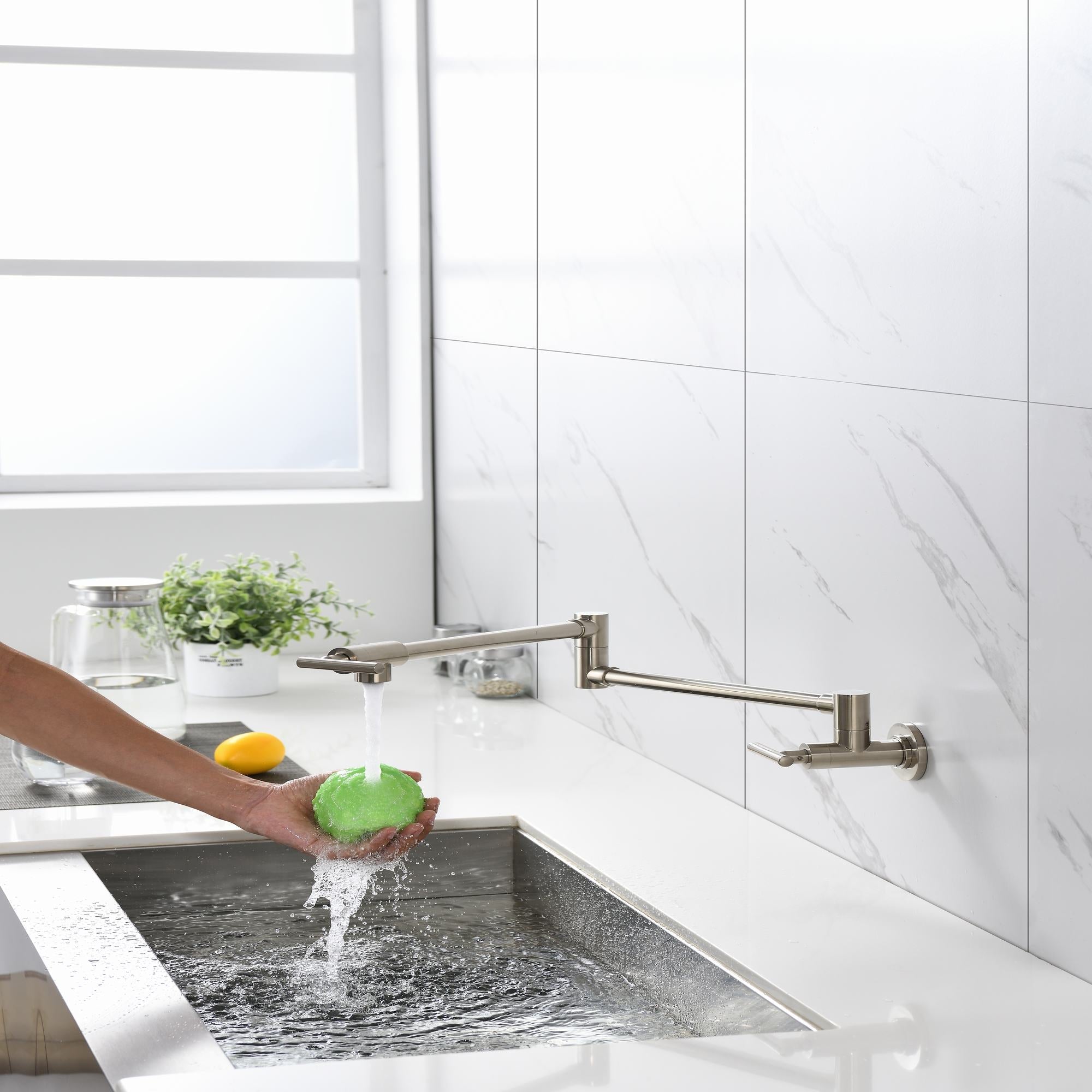 Wall Mount Pot Filler Faucet