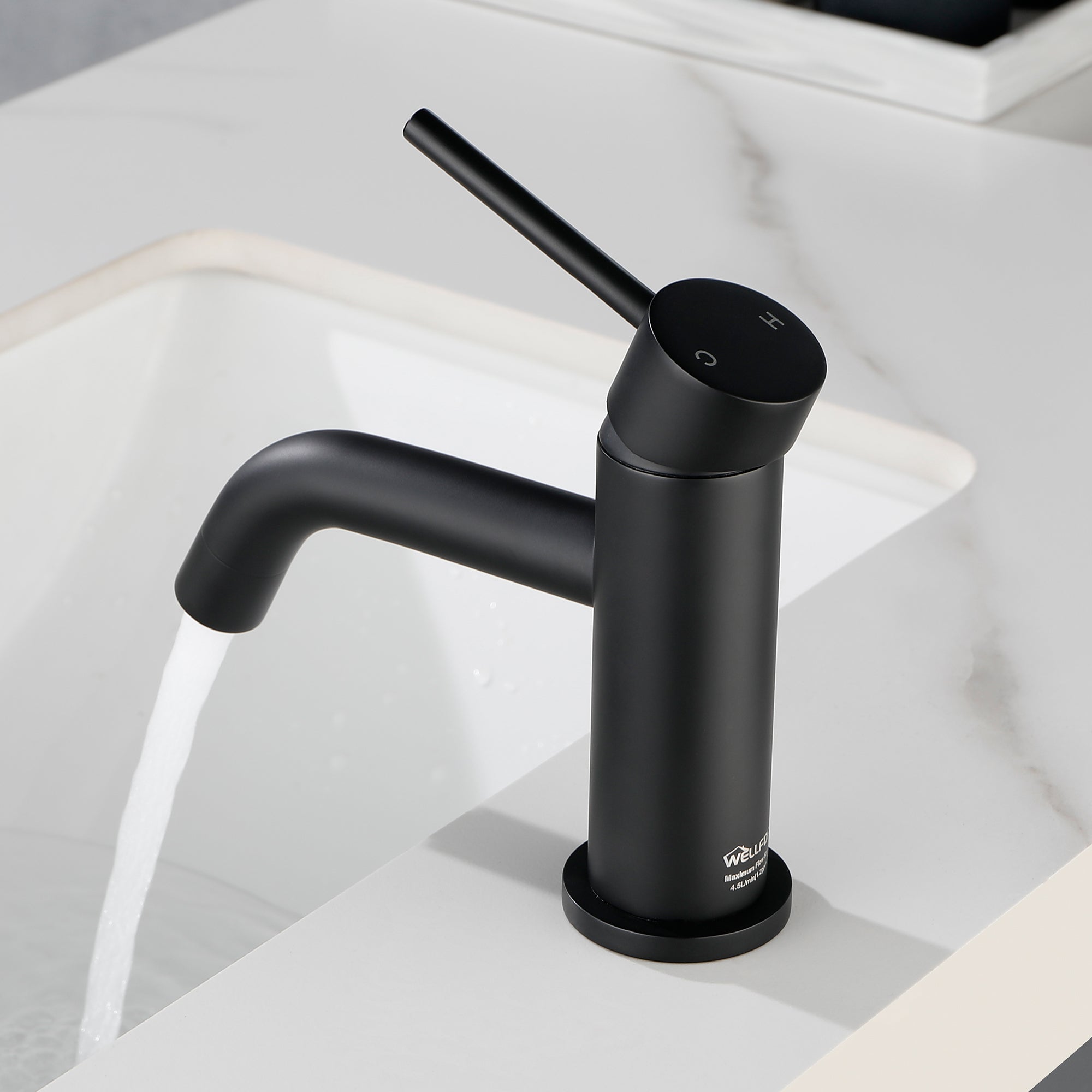 bathroom sink with faucet