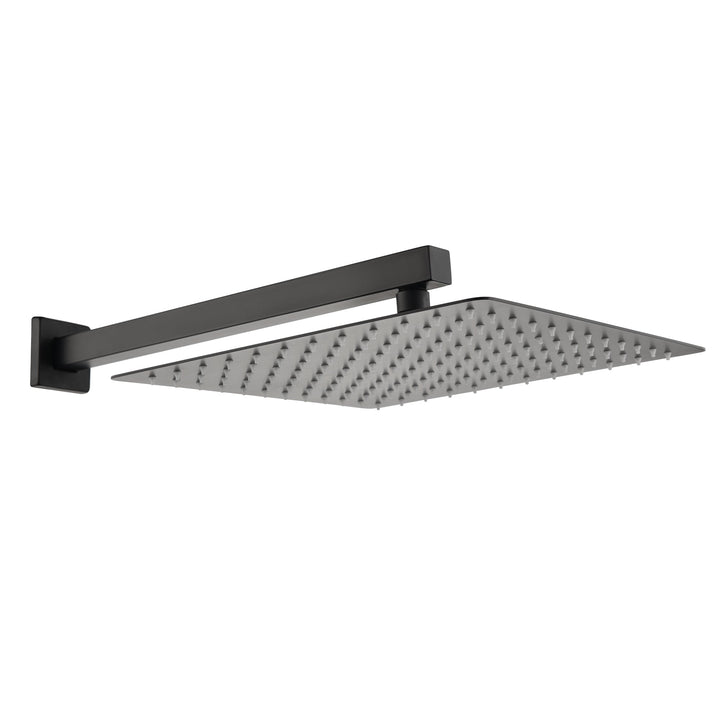 10 inch / 12 inch Modern Wall Mounted Ultra-thin Square Shower Bar System