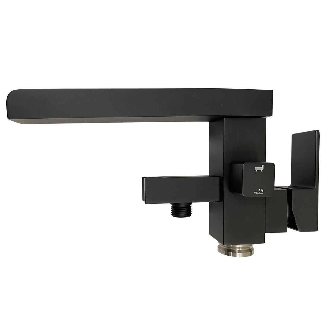 Single Handle Floor Mounted Freestanding Tub Filler With Handheld Shower