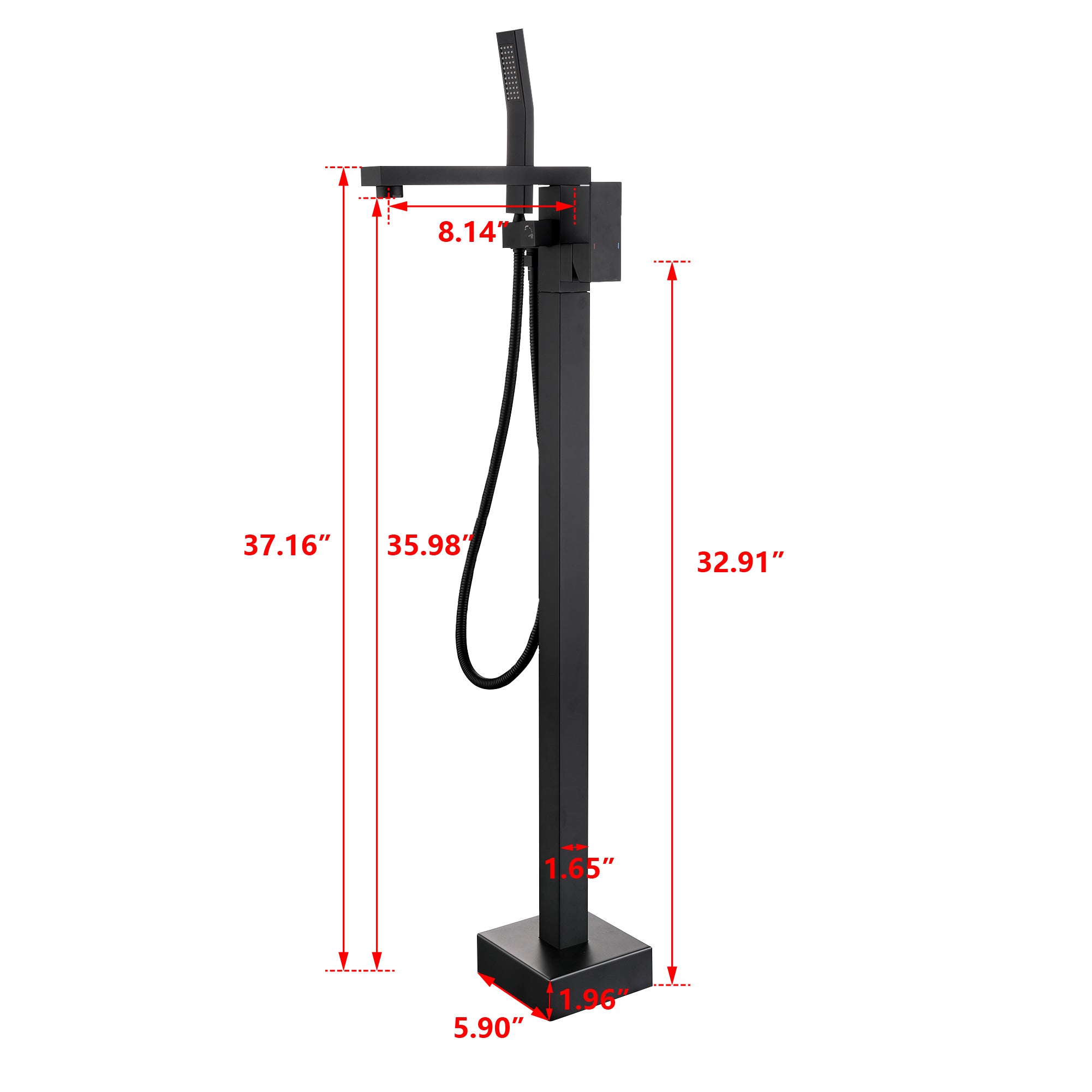 Floor Mount Free Standing Bathtub Faucet