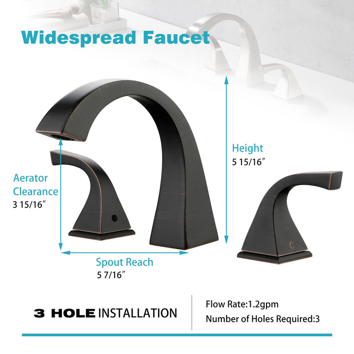 widespread bathroom faucet