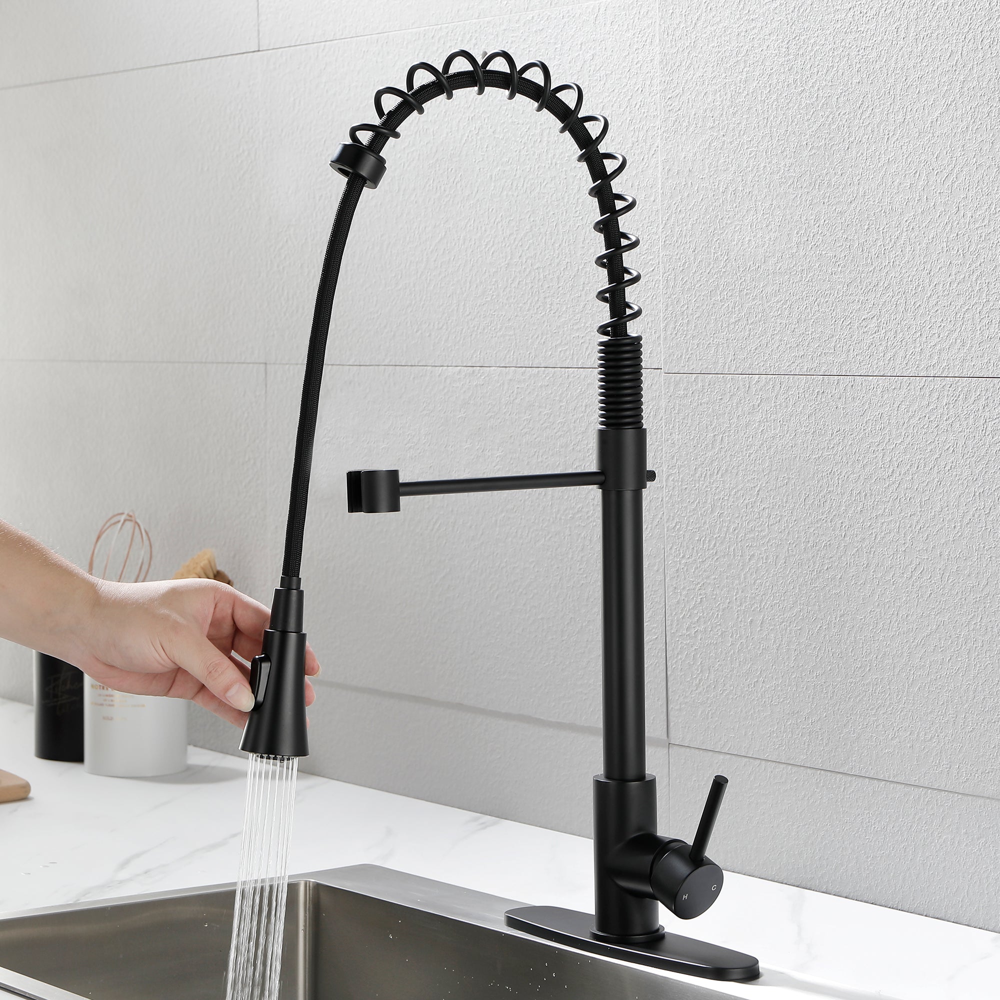 Swan Neck Kitchen Faucet