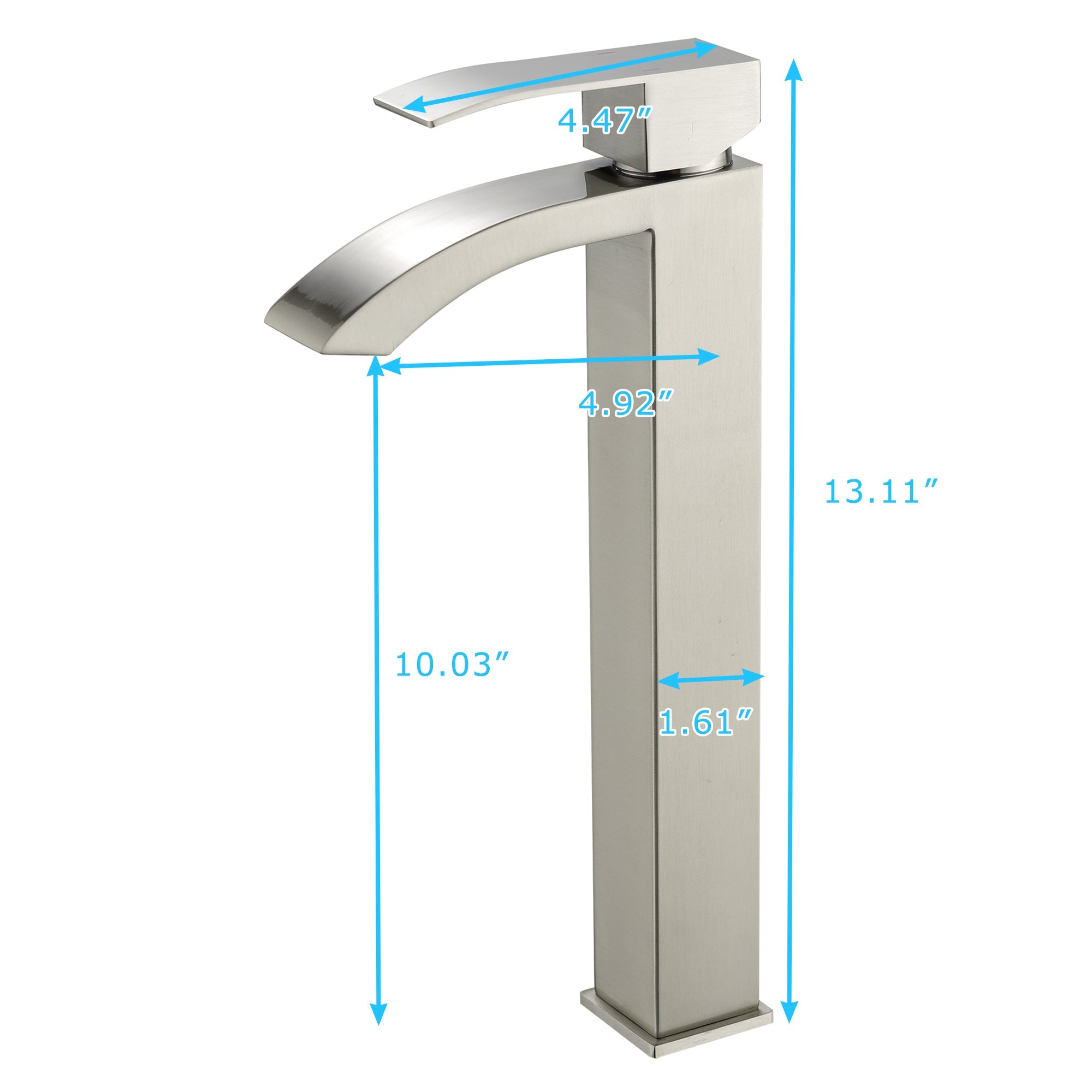 Single Handle Single Hole Bathroom Sink with Faucet