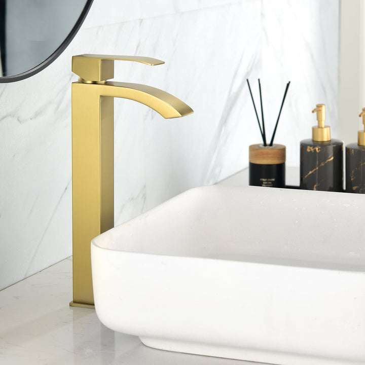 1-Handle Single Hole Bathroom Sink Faucet