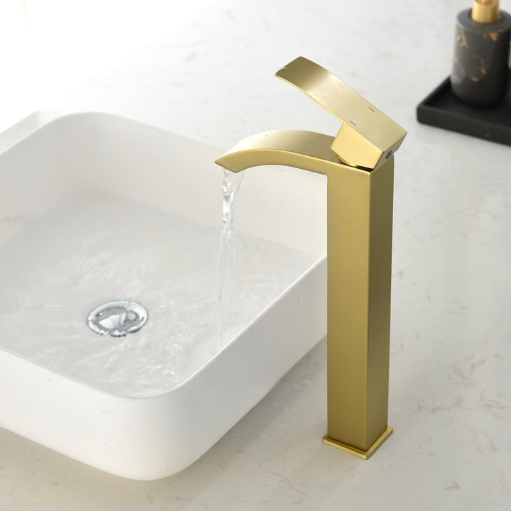 1-Handle Single Hole Bathroom Sink Faucet