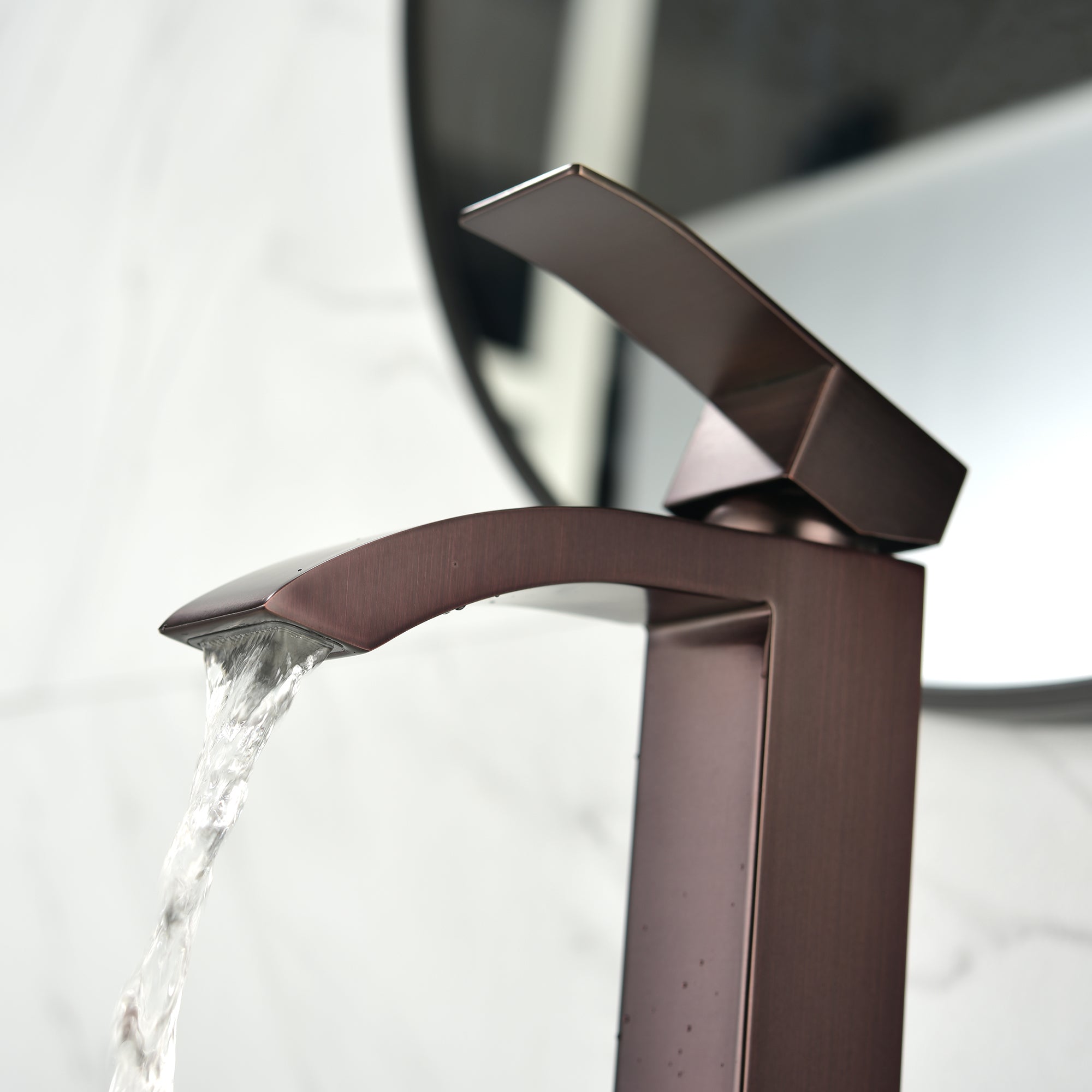 Single Handle Single Hole Bathroom Sink with Faucet