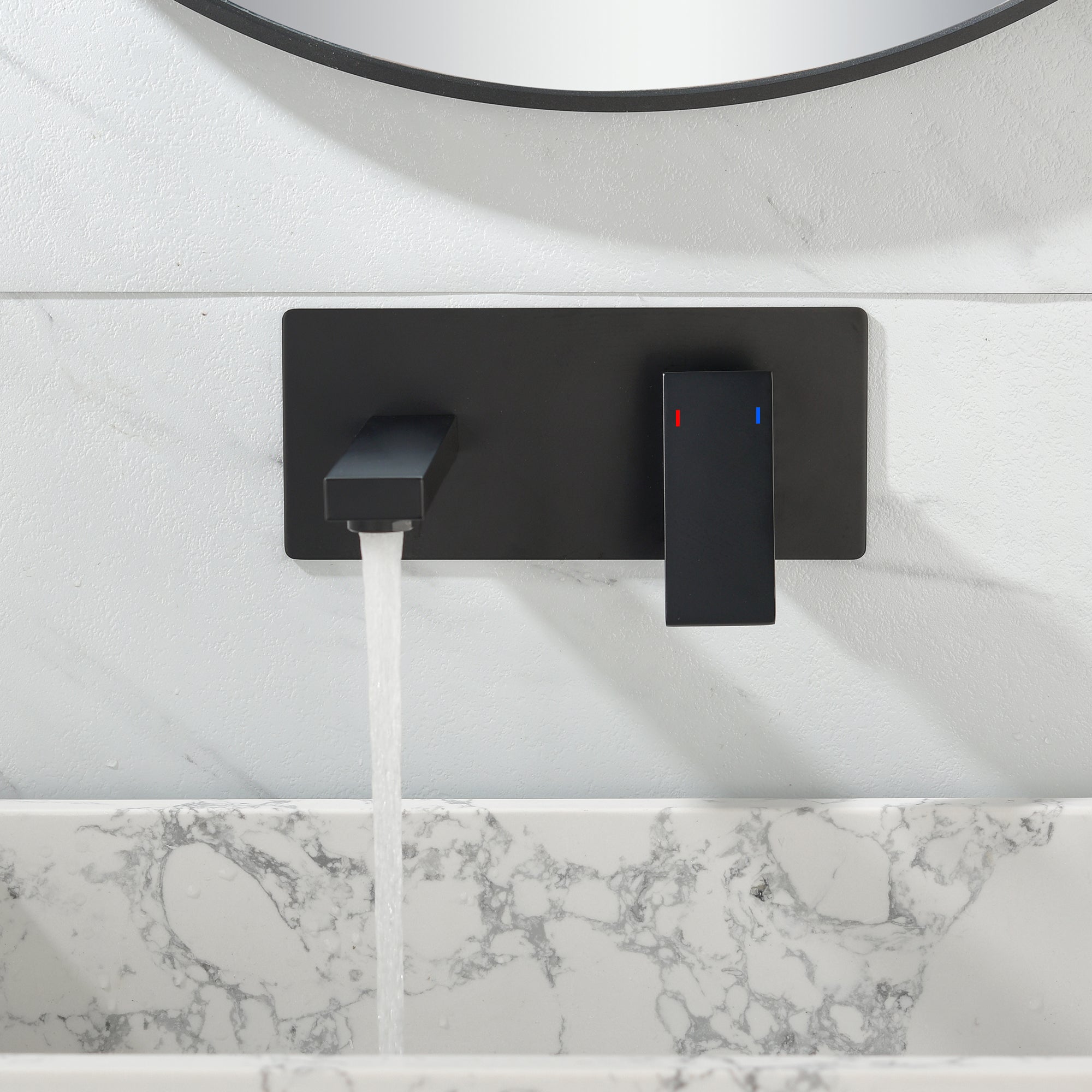 black bathroom faucets