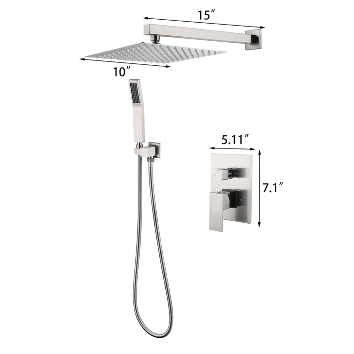 10 inch Spray Shower Head Mounted Shower System