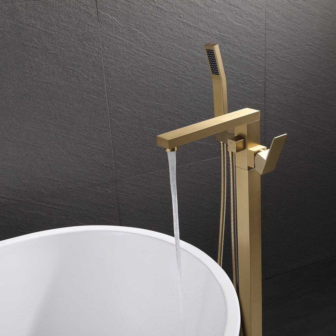 Single Handle Floor Mounted Freestanding Tub Filler