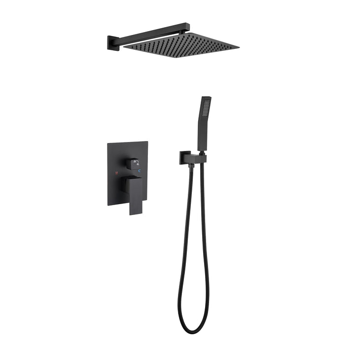 16 inch Bathroom Luxury Rain Mixer Shower Combo Set