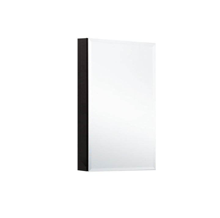 15 in. x 36 in. Frameless Recessed or Surface-Mount Beveled Single Mirror Bathroom Medicine Cabinet