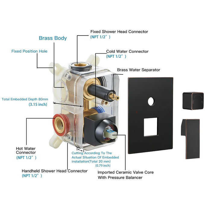 shower systems with handheld